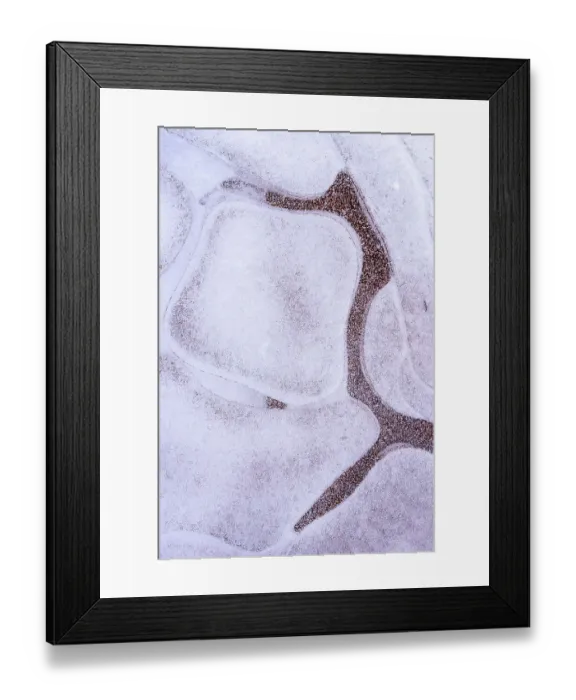 Framed Print : USA, Utah. Ice bubble formations Arches National Park