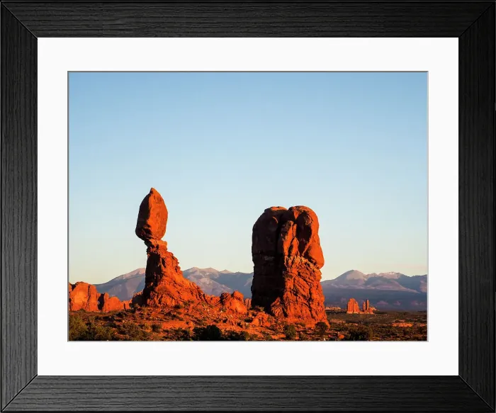 Framed Print : USA, Utah, Arches National Park. Balance Rock at sunset Framed Print : USA, Utah, Arches National Park. Balance Rock at sunset