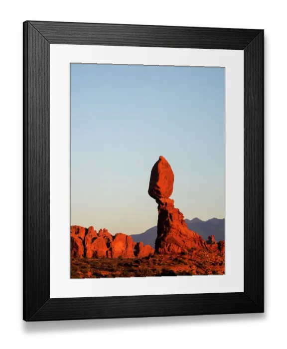 Framed Print : USA, Utah, Arches National Park. Balance Rock at sunset Framed Print : USA, Utah, Arches National Park. Balance Rock at sunset