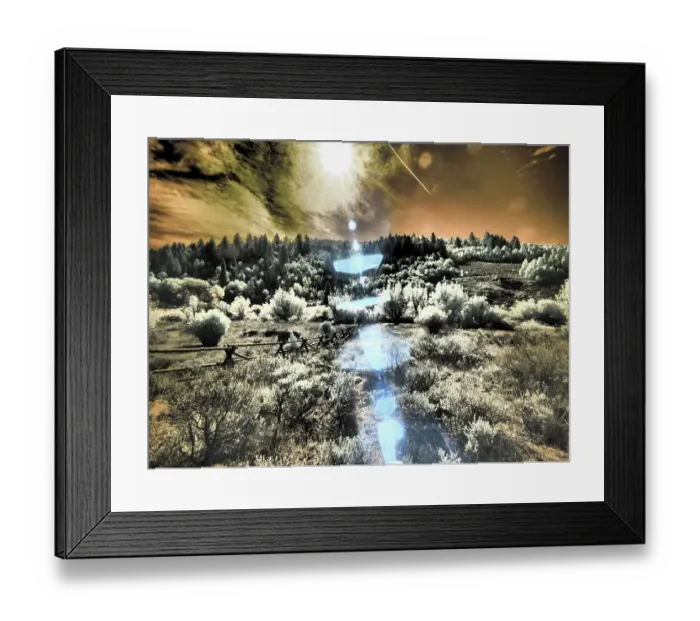 Framed Print : USA, Utah. Infrared of the Logan Pass area with sunrays Framed Print : USA, Utah. Infrared of the Logan Pass area with sunrays