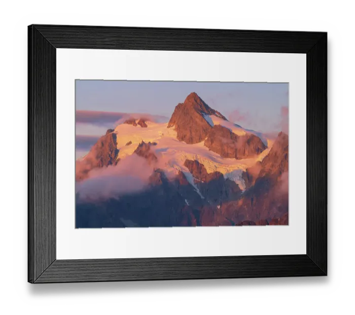 Framed Print : Evening clouds swirling around Mount Shuksan North Cascades, Washington State Framed Print : Evening clouds swirling around Mount Shuksan North Cascades, Washington State