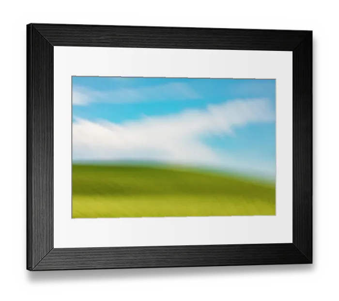 Framed Print : USA, Washington State, Palouse. Pullman. Green wheat fields and blue sky