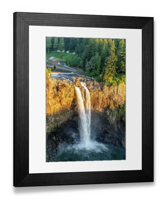 Framed Print : USA, Washington State, Snoqualmie Falls