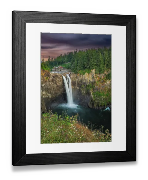 Framed Print : USA, Washington State, Snoqualmie Falls