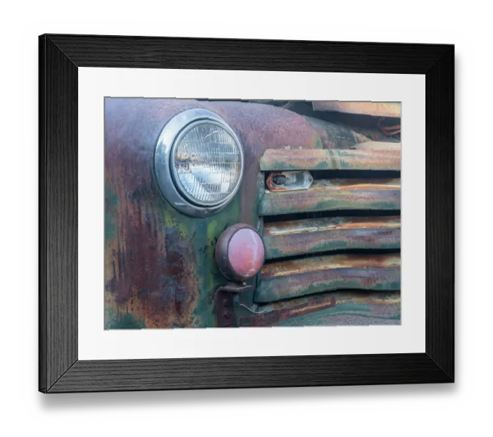 Framed Print : Close-up detail of old trucks in the Palouse Framed Print : Close-up detail of old trucks in the Palouse