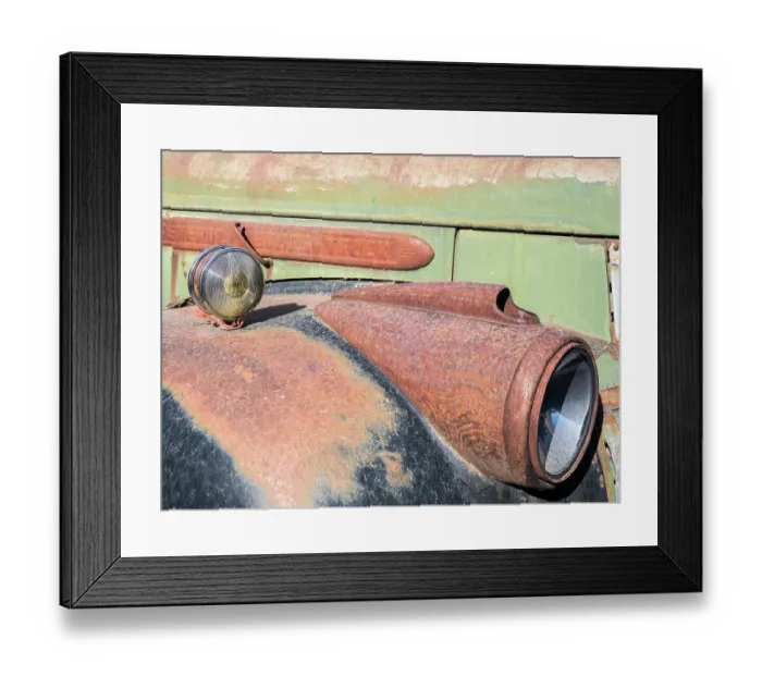 Framed Print : Close-up detail of old trucks in the Palouse Framed Print : Close-up detail of old trucks in the Palouse
