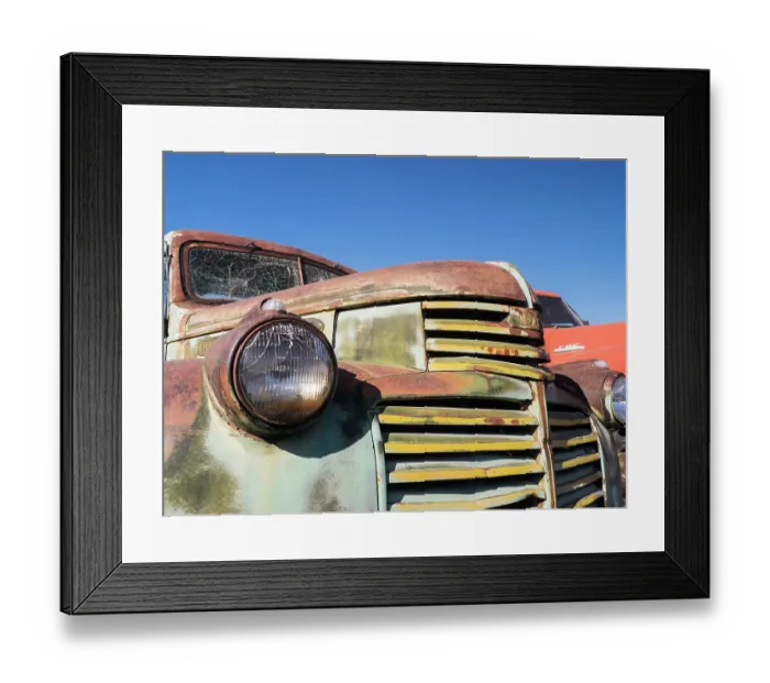 Framed Print : Close-up detail of old trucks in the Palouse Framed Print : Close-up detail of old trucks in the Palouse