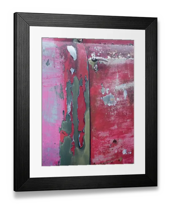 Framed Print : Close-up detail of old trucks in the Palouse