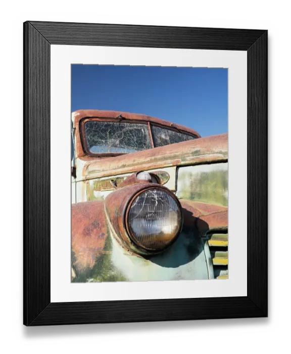 Framed Print : Close-up detail of old trucks in the Palouse Framed Print : Close-up detail of old trucks in the Palouse