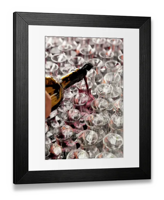 Framed Print : USA, Washington State, Red Mountain. Samplers of Cabernet Sauvignon ready for the tasters evaluation. (Editorial Use Only) Framed Print : USA, Washington State, Red Mountain. Samplers of Cabernet Sauvignon ready for the tasters evaluation. (Editorial Use Only)