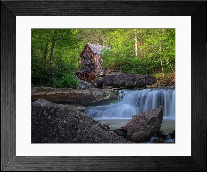Framed Print : USA, West Virginia, New River Gorge National Park. Landscape with vintage grist mill Framed Print : USA, West Virginia, New River Gorge National Park. Landscape with vintage grist mill