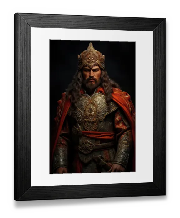 Framed Print : Visigoth king in armor. ©Jim Zuckerman  /  Jaynes Gallery  /  DanitaDelimont.com (AI)