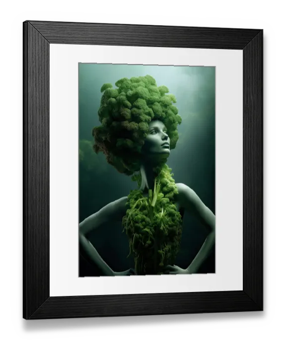 Framed Print : Broccoli woman fantasy. ©Jim Zuckerman / Jaynes Gallery / DanitaDelimont.com Framed Print : Broccoli woman fantasy. ©Jim Zuckerman / Jaynes Gallery / DanitaDelimont.com