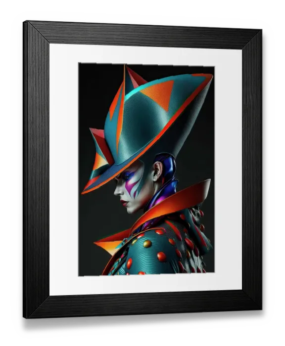 Framed Print : Woman in futuristic fashion clothes. ©Jim Zuckerman / Jaynes Gallery / DanitaDelimont.com (AI) Framed Print : Woman in futuristic fashion clothes. ©Jim Zuckerman / Jaynes Gallery / DanitaDelimont.com (AI)