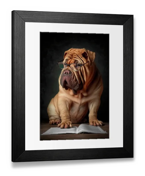 Framed Print : Shar-pei dog with manuscript. ©Jim Zuckerman / Jaynes Gallery / DanitaDelimont.com (AI) Framed Print : Shar-pei dog with manuscript. ©Jim Zuckerman / Jaynes Gallery / DanitaDelimont.com (AI)