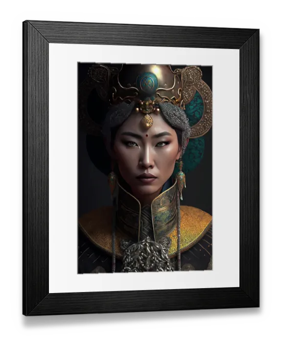 Framed Print : Mongolian queen in royal garb. ©Jim Zuckerman / Jaynes Gallery / DanitaDelimont.com (AI) Framed Print : Mongolian queen in royal garb. ©Jim Zuckerman / Jaynes Gallery / DanitaDelimont.com (AI)