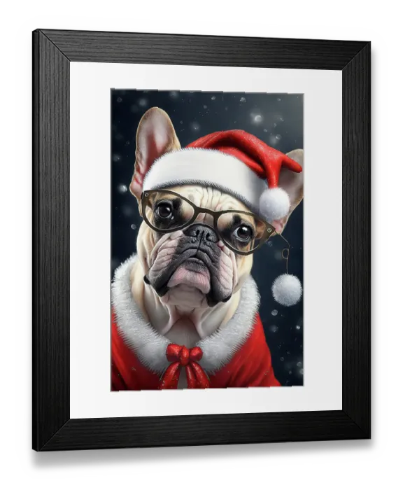 Framed Print : Pug dog dressed in Santa outfit and glasses. ©Jim Zuckerman / Jaynes Gallery / DanitaDelimont.com (AI) Framed Print : Pug dog dressed in Santa outfit and glasses. ©Jim Zuckerman / Jaynes Gallery / DanitaDelimont.com (AI)