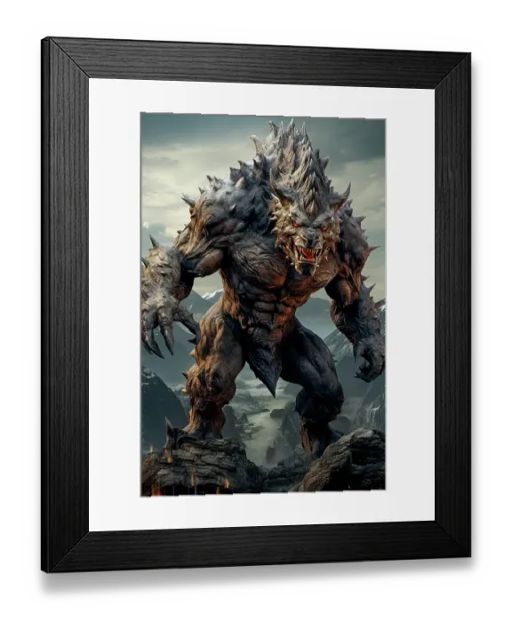 Framed Print : Close-up of angry Godzilla creature and mountain. ©Jim Zuckerman / Jaynes Gallery / DanitaDelimont.com (AI) Framed Print : Close-up of angry Godzilla creature and mountain. ©Jim Zuckerman / Jaynes Gallery / DanitaDelimont.com (AI)