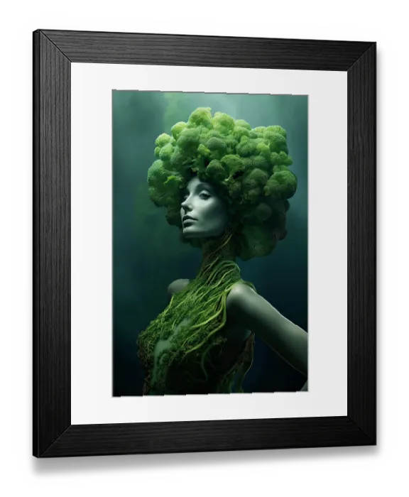 Framed Print : Broccoli woman fantasy. ©Jim Zuckerman / Jaynes Gallery / DanitaDelimont.com Framed Print : Broccoli woman fantasy. ©Jim Zuckerman / Jaynes Gallery / DanitaDelimont.com
