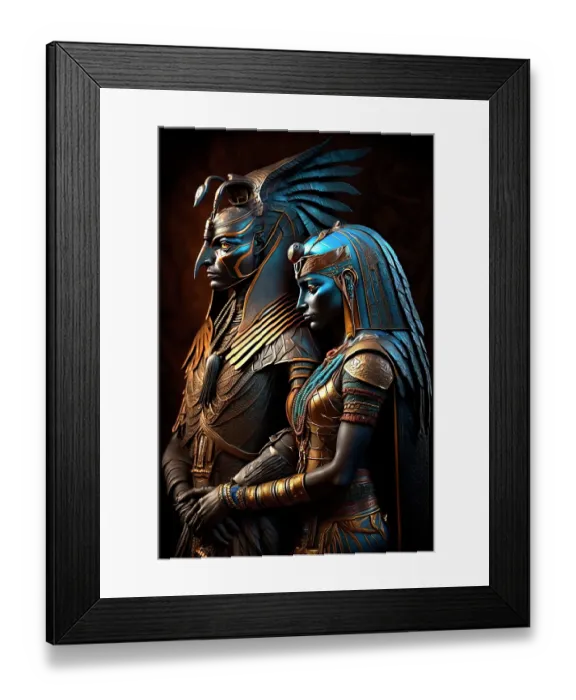 Framed Print : Male and female ancient Egyptian gods. ©Jim Zuckerman / Jaynes Gallery / DanitaDelimont.com (AI) Framed Print : Male and female ancient Egyptian gods. ©Jim Zuckerman / Jaynes Gallery / DanitaDelimont.com (AI)