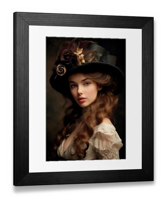 Framed Print : 1890's female fashion model in hat and white lace. ©Jim Zuckerman / Jaynes Gallery / DanitaDelimont.com (AI) Framed Print : 1890's female fashion model in hat and white lace. ©Jim Zuckerman / Jaynes Gallery / DanitaDelimont.com (AI)
