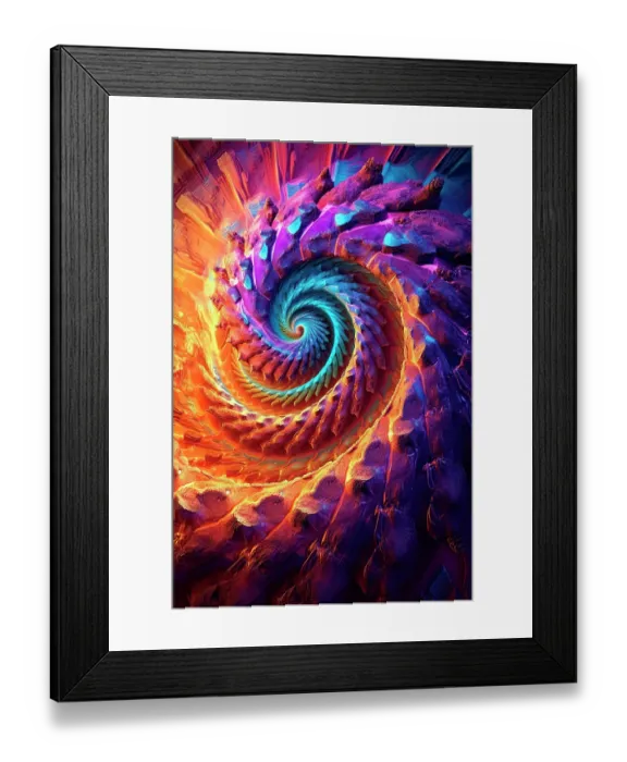 Framed Print : Spiral design. ©Jim Zuckerman  /  Jaynes Gallery  /  DanitaDelimont.com (AI)