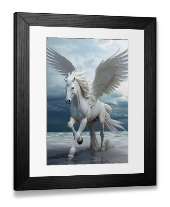 Framed Print : Pegasus winged horse of Greek mythology. ©Jim Zuckerman / Jaynes Gallery / DanitaDelimont.com (AI) Framed Print : Pegasus winged horse of Greek mythology. ©Jim Zuckerman / Jaynes Gallery / DanitaDelimont.com (AI)