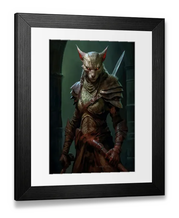 Framed Print : Fantasy of Egyptian cat god Bastet. ©Jim Zuckerman  /  Jaynes Gallery  /  DanitaDelimont.com (AI)