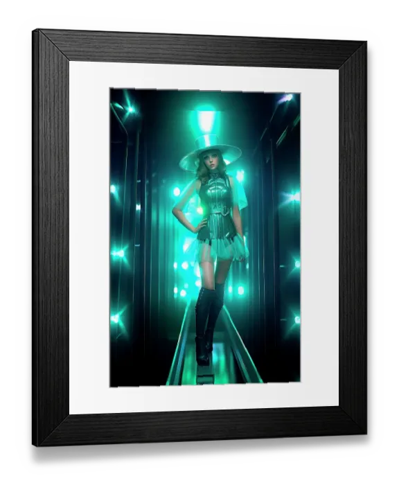 Framed Print : Female model backlit in green. ©Jim Zuckerman / Jaynes Gallery / DanitaDelimont.com Framed Print : Female model backlit in green. ©Jim Zuckerman / Jaynes Gallery / DanitaDelimont.com