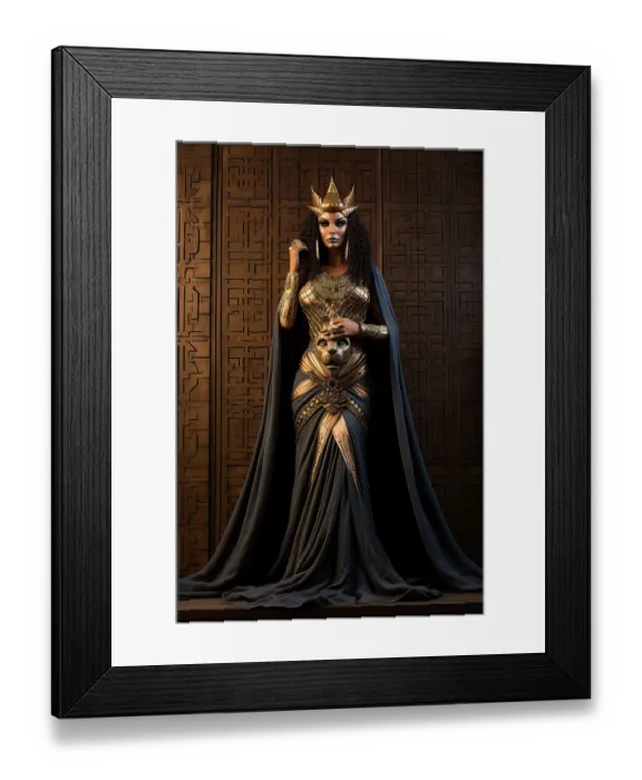Framed Print : Egyptian queen in exotic garb. ©Jim Zuckerman  /  Jaynes Gallery  /  DanitaDelimont.com (AI)