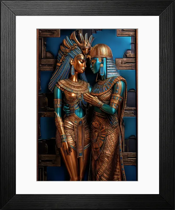 Framed Print : Male and female ancient Egyptian gods. ©Jim Zuckerman / Jaynes Gallery / DanitaDelimont.com (AI) Framed Print : Male and female ancient Egyptian gods. ©Jim Zuckerman / Jaynes Gallery / DanitaDelimont.com (AI)