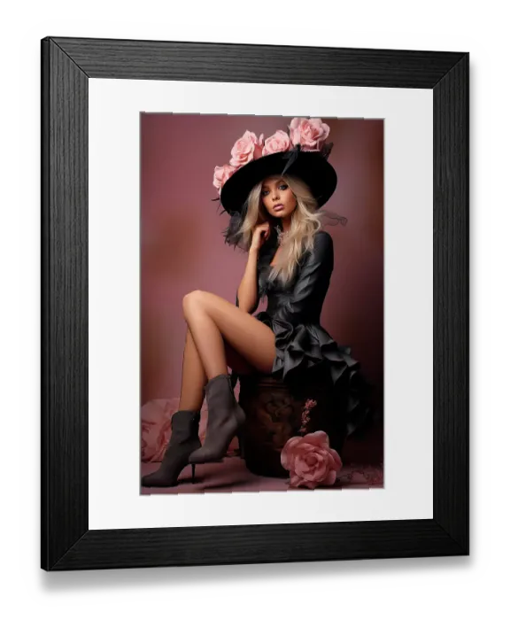 Framed Print : Blonde female model with hat and sitting. ©Jim Zuckerman / Jaynes Gallery / DanitaDelimont.com (AI) Framed Print : Blonde female model with hat and sitting. ©Jim Zuckerman / Jaynes Gallery / DanitaDelimont.com (AI)