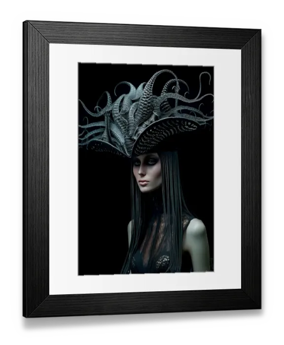 Framed Print : Woman in futuristic fashion hat. ©Jim Zuckerman / Jaynes Gallery / DanitaDelimont.com Framed Print : Woman in futuristic fashion hat. ©Jim Zuckerman / Jaynes Gallery / DanitaDelimont.com