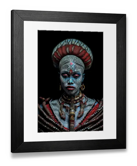 Framed Print : Tattooed tribal woman in hat and beads. ©Jim Zuckerman / Jaynes Gallery / DanitaDelimont.com Framed Print : Tattooed tribal woman in hat and beads. ©Jim Zuckerman / Jaynes Gallery / DanitaDelimont.com