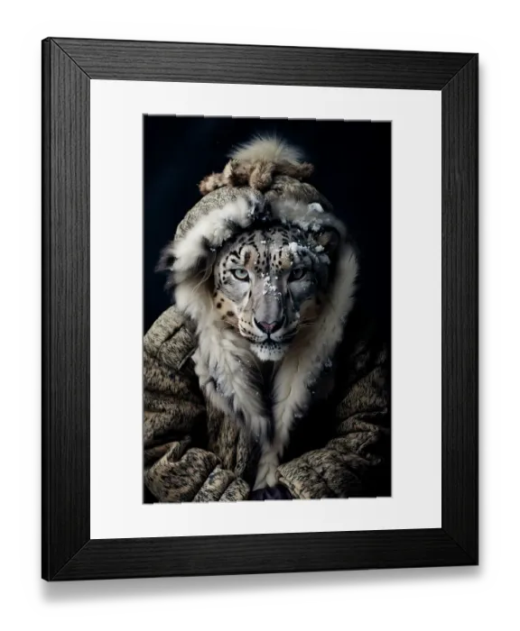 Framed Print : Snow leopard dressed warmly in robe. ©Jim Zuckerman / Jaynes Gallery / DanitaDelimont.com Framed Print : Snow leopard dressed warmly in robe. ©Jim Zuckerman / Jaynes Gallery / DanitaDelimont.com