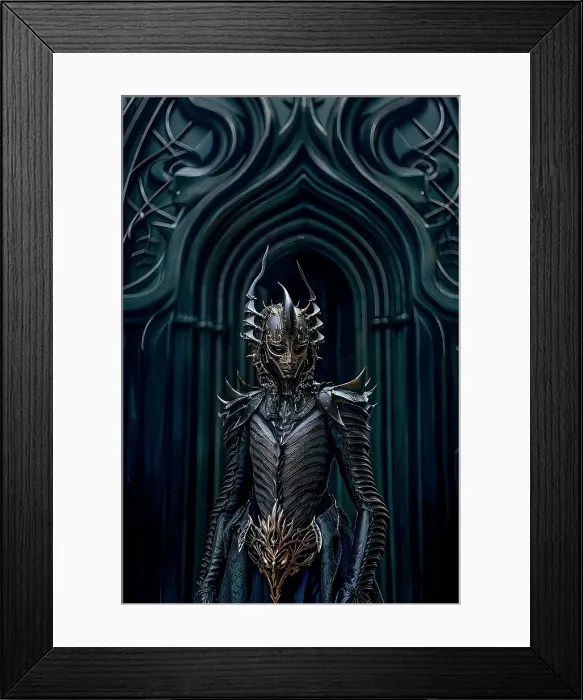 Framed Print : Alien warrior in armor. ©Jim Zuckerman  /  Jaynes Gallery  /  DanitaDelimont.com (AI)
