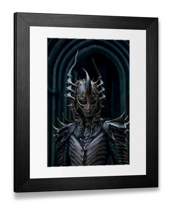 Framed Print : Alien warrior in armor. ©Jim Zuckerman  /  Jaynes Gallery  /  DanitaDelimont.com (AI)