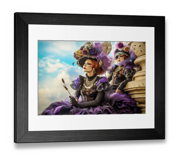 Framed Print : Two women in Venice Carnival costumes. ©Jim Zuckerman / Jaynes Gallery / DanitaDelimont.com Framed Print : Two women in Venice Carnival costumes. ©Jim Zuckerman / Jaynes Gallery / DanitaDelimont.com