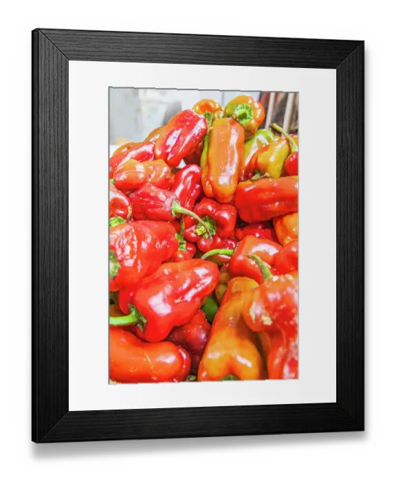 Framed Print : Africa, Egypt, Cairo. Red chili peppers at an outdoor market Framed Print : Africa, Egypt, Cairo. Red chili peppers at an outdoor market