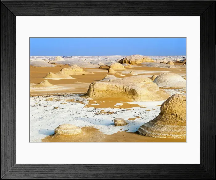Framed Print : Limestone rocks, White Desert, Western Desert, Egypt Framed Print : Limestone rocks, White Desert, Western Desert, Egypt