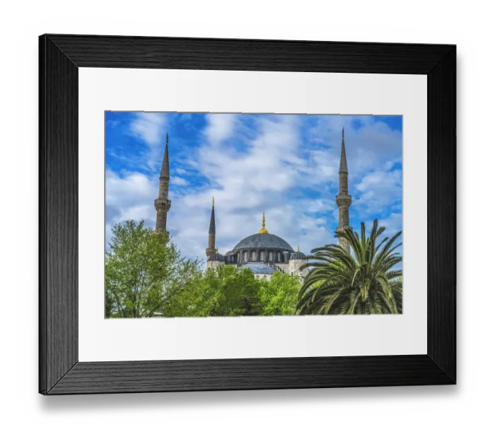 Framed Print : Blue Mosque, Istanbul, Turkey. Blue Mosque or Sultan Ahmed Mosque built in 1616 by Ottoman Turks Framed Print : Blue Mosque, Istanbul, Turkey. Blue Mosque or Sultan Ahmed Mosque built in 1616 by Ottoman Turks