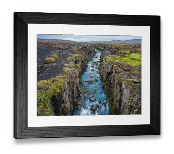 Framed Print : The highlands of Iceland near the 4x4 track called Sprengisandur, Iceland