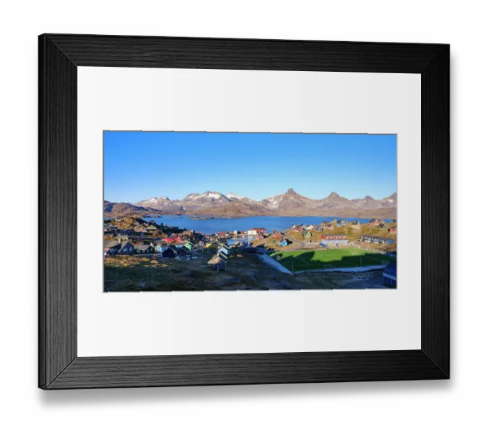 Framed Print : Town Tasiilaq (formerly called Ammassalik), Kingdom of Denmark