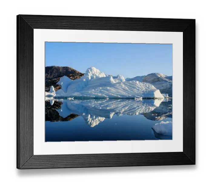 Framed Print : Landscape with icebergs in the Sermilik (Sermiligaaq) Icefjord in East Greenland. Ammassalik, Danish Territory Framed Print : Landscape with icebergs in the Sermilik (Sermiligaaq) Icefjord in East Greenland. Ammassalik, Danish Territory