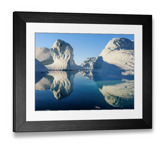 Framed Print : Landscape with icebergs in the Sermilik (Sermiligaaq) Icefjord in East Greenland. Ammassalik, Danish Territory Framed Print : Landscape with icebergs in the Sermilik (Sermiligaaq) Icefjord in East Greenland. Ammassalik, Danish Territory