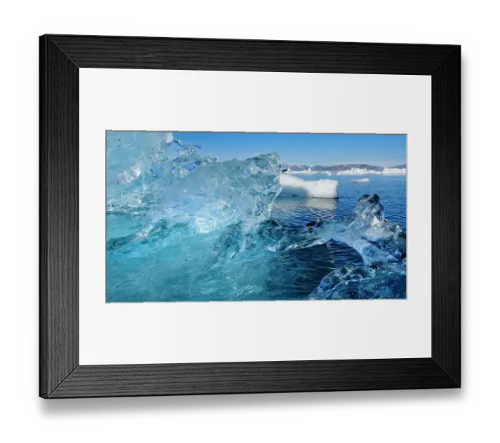 Framed Print : Landscape with icebergs in the Sermilik (Sermiligaaq) Icefjord in East Greenland. Ammassalik, Danish Territory Framed Print : Landscape with icebergs in the Sermilik (Sermiligaaq) Icefjord in East Greenland. Ammassalik, Danish Territory