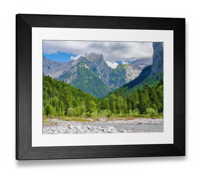 Framed Print : Karwendel Mountains near Eng Alpe in the valley of Rissbach Creek in Tyrol. Austria Framed Print : Karwendel Mountains near Eng Alpe in the valley of Rissbach Creek in Tyrol. Austria