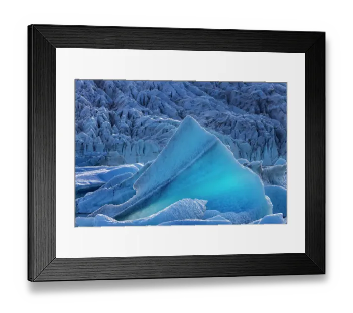 Framed Print : Calving glacial ice in Fjallsarlon Lagoon, Iceland Framed Print : Calving glacial ice in Fjallsarlon Lagoon, Iceland