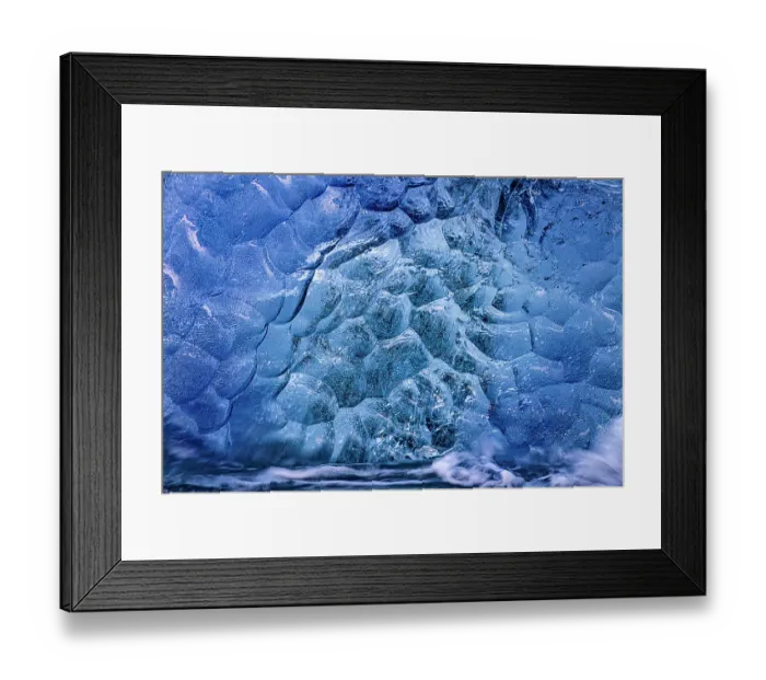 Framed Print : Glacial ice in the surf along the Diamond Beach near Kalfafellsstadur, Iceland Framed Print : Glacial ice in the surf along the Diamond Beach near Kalfafellsstadur, Iceland