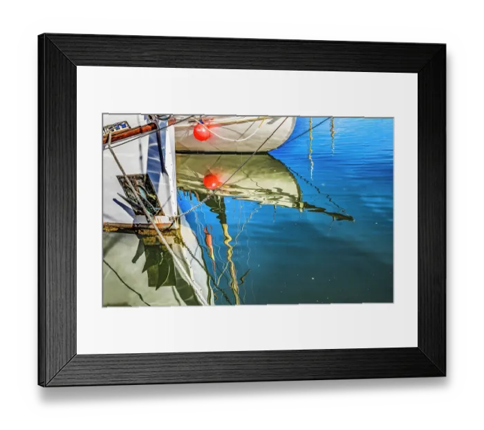 Framed Print : Colorful marina reflections, Honfleur, France. Honfleur is famous for its reflections, which inspired Monet Framed Print : Colorful marina reflections, Honfleur, France. Honfleur is famous for its reflections, which inspired Monet